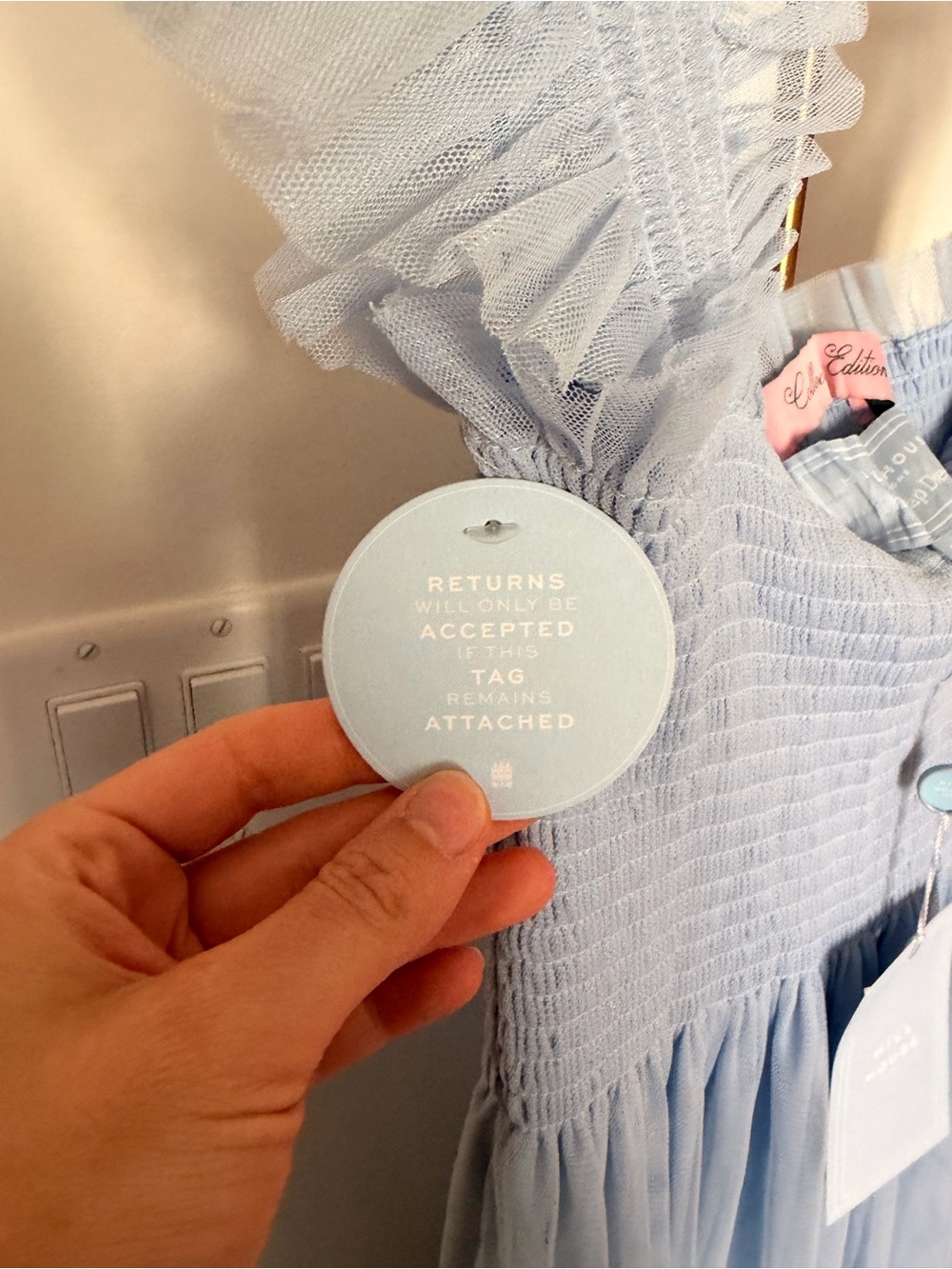Hill House Home Collector’s Edition Ellie Nap Dress | Powder Blue Tulle | M NWT - Picture 6 of 7